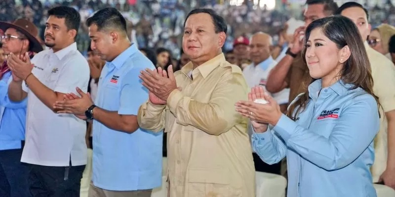 Prabowo mendukung menantu Presiden Jokowi, Bobby Nasution, maju di Pemilihan Gubernur Sumut. (ist)