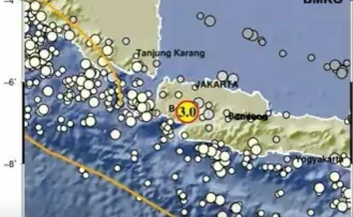 wilayah Sukabumi kembali digoyang gempa berkekuatan 3,0 Magnitudo, Selasa (16/1/2024). Berdasarkan laporan dari BMKG gempa terjadi pada pukul 05:04:26 WIB.