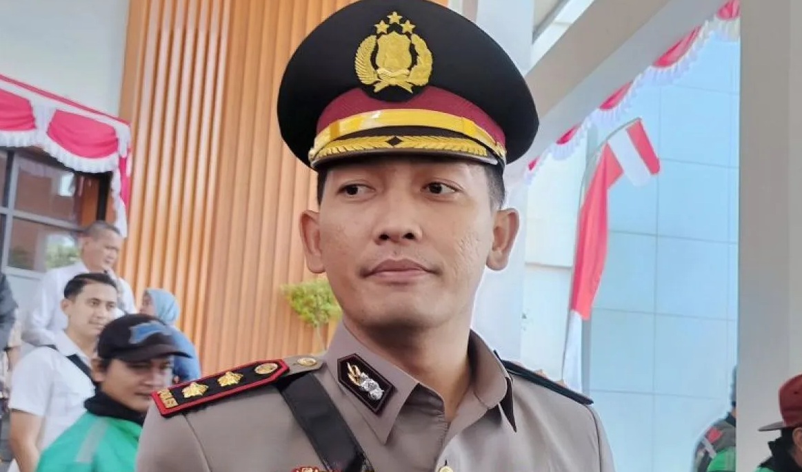 Kapolres Bogor AKBP Rio Wahyu Anggoro di Cibinong, Kabupaten Bogor, Jawa Barat. (M Fikri Setiawan)