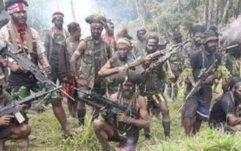 Salah satu kelompok kriminal bersenjata (KKB) di Papua. Antara