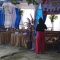 UNIK : Suasana TPS 6 Kampung Tegal Nyampai, Desa Loji, Kecamatan Simpenan Kabupaten Sukabumi yang didesain Layaknya Acara Pernikahan. (foto : ist)