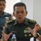 Kepala Pusat Penerangan TNI (Kapuspen TNI) Mayjen TNI Dr. Nugraha Gumilar menyampaikan paparannya saat berkunjung di Wisma ANTARA B, Cikini, Jakarta, Kamis (18/1/2024). (Aditya Pradana Putra)