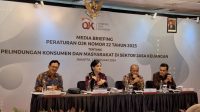 Media Briefing Peraturan OJK Nomor 22 Tahun 2023 yang digelar di Jakarta, Kamis (01/02/2024)
