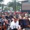 Pj Gubernur Jawa Barat Bey Triadi Machmudin saat memberikan keterangan usai apel pasukan pengamanan Pemilu 2024 di depan Gedung Sate Bandung, Jawa Barat, Senin (12/2/2024). (Ricky Prayoga)
