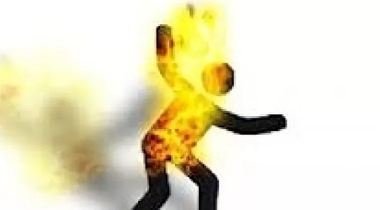 Ilustrasi bakar diri (Antara)