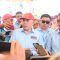KAMPANYE : Anggota DPR RI dari Partai Gerindra, Heri Gunawan saat kampanye terbuka di Kota Sukabumi.(FOTO : Radar Sukabumi)