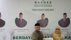 Baznas Kabupaten Sukabumi Terima Dana Infak Shadaqah dari Ikatan Guru Raudhatul Athfal