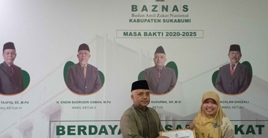 Ikatan Guru Raudhatul Athfal (IGRA) Kabupaten Sukabumi serahkan dana Infaq dan shadaqah yang digalang dari Guru dan Pelajar Raudhatul Athfal kepada Badan Amil Zakat Nasional (Baznas) Kabupaten Sukabumi.