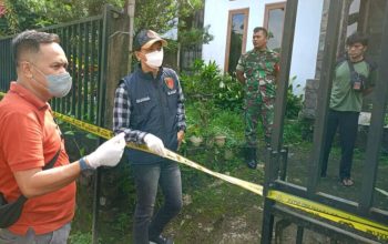 TKP penemuan mayat imigran di Kawasan Puncak, Kabupaten Bogor.