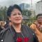 Pengamat pertahanan dan militer Connie Rahakundini Bakrie yang turut hadir dalam aksi di depan Istana Merdeka. (Istimewa)