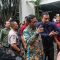 Wakil Calon Presiden&nbsp;Nomor Urut 3&nbsp;&nbsp;Mahfud MD&nbsp; usai pertemuan tertutup di Gedung High End, Jakarta, Kamis (15/2/2024). (MIFTAHUL HAYAT)