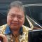 Ketua Umum Partai Golkar sekaligus Menko Perekonomian Airlangga Hartarto di Jakarta, Senin (26/2/2024). (Rangga Pandu Asmara Jingga)