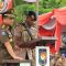 Menteri Dalam Negeri (Mendagri) RI Tito Karnavian memberikan arahan pada HUT Ke-74 Satpol PP di Padang, Sumbar, Minggu (3/3/2024). (Fandi Yogari)