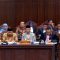 Jajaran Komisioner KPU RI saat menghadiri sidang sengketa Pilpres 2024 di Mahkamah Konstitusi, Kamis (28/3)/Repro