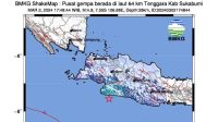BMKG mengupdate gempa yang terjadi di Kabupaten Sukabumi, setelah sebelumnya gempa berkekuatan 4,7 Magnitudo, Sabtu (02/03/2024). Namun, BMKG mengeluarkan kembali bahwa kekuatan gempa adalah 4,9 Magnitudo. 