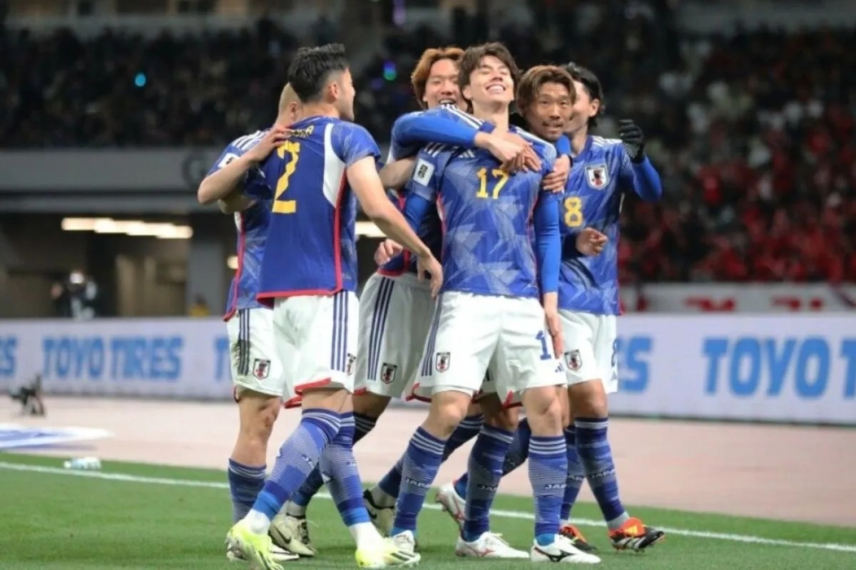 Jepang menang tipis 1-0 saat jamu Korea Utara dalam pertandingan Kualifikasi Piala Dunia 2026 di Japan National Stadium pada Kamis (21/3/2024).