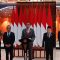 Presiden RI Joko Widodo memberikan keterangan pers menjelang keberangkatan melakukan kunjungan kenegaraan ke Australia, Senin (4/3/2024). (Rangga Pandu Asmara Jingga)