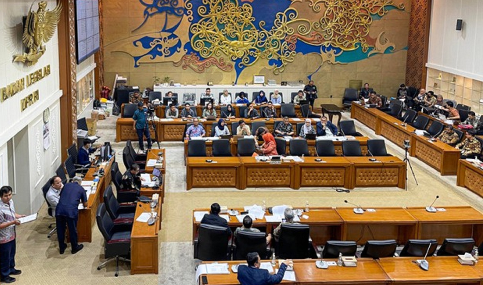 Badan Legislatif DPR RI kembali membahas RUU Daerah Khusus Jakarta (DKJ), Kamis (14/3) di Kompleks Senayan, Jakarta.
