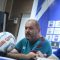 Pelatih Persib Bandung Bojan Hodak (tengah) bersama bek tengah Persib Nick Kuipers (kanan) dalam sesi jumpa pers jelang laga ke-29 melawan Persikabo 1973 di Kuta, Kabupaten Badung, Bali, Kamis (14/3/2024) (Persib Bandung)