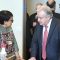 Menteri Luar Negeri Indonesia Retno Marsudi (kiri) bertemu Sekretaris Jenderal PBB Antonio Guterres (kanan) dalam pertemuan Komite Menlu Liga Arab-OKI dan Sekjen PBB di Jenewa, Swiss, Senin (26/2/2024). (Menlu_RI).