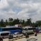 SUASANA : Kondisi kendaraan saat hendak memasuki pintu Exit Tol Bocimi Seksi II, Parungkuda, Kabupaten Sukabumi.