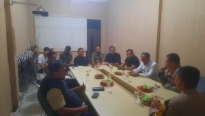 RAKOR : Unit Pemberantasan Pungutan (UPP) saber pungli Kabupaten Sukabumi saat rapat kordinasi. (FOTO : NANDI/ RADARSUKABUMI)