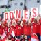 Suporter Indonesia memberi dukungan saat pertandingan Timnas U-23 Indonesia melawan Timnas U-23 Korea Selatan pada babak perempat final Piala Asia U-23 2024 di Stadion Abdullah bin Khalifa, Doha, Qatar, Jumat (26/4/2024) dini hari. 