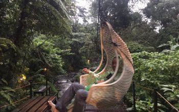Jin Chen when (41) warga China yang menetap di Jakarta salah satunya, yang ikut penasaran untuk mendatangi wahana keranjang sultan di lembah purba tersebut.