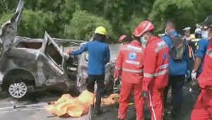 Detik-detik 9 Orang Meninggal Usai Terlibat Kecelakaan di KM 58