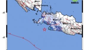 Gempa bumi dilaporkan mengguncang wilayah Sukabumi Selasa (16/04) 2024 pukul 10:18:22 WIB,