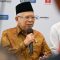 Wapres Ma'ruf Amin memberikan keterangan pers usai membuka "Banten Halal Festival Ramadhan: Dari Banten untuk Dunia" di Menara Syariah Pantai Indah Kapuk (PIK) 2, Kabupaten Tangerang, Banten, Selasa (2/4/2024). (Biro Pers Sekretariat Wakil Presiden)