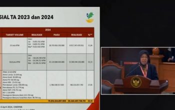 Menteri Sosial Tri Rismaharini berbicara dalam sidang lanjutan perkara PHPU Pilpres 2024 di Mahkamah Konstitusi, Jakarta, Jumat (5/4/2024). (Nadia Putri Rahmani)