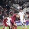 Pesepak bola Timnas U-23 Indonesia Muhammad Ferarri (kedua kanan) menyundul bola saat melawan Timnas U-23 Qatar pada Kualifikasi Grup A Piala Asia U-23 2024 di Stadion Jassim Bin Hamad, Doha, Qatar, Senin (15/4/2024). (PSSI)
