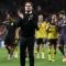 Pelatih Dortmund Edin Terzic pada akhir pertandingan leg pertama perempat final Liga Champions UEFA antara Atletico Madrid dan Borussia Dortmund di Stadion Metropolitano, Madrid, Rabu (10/4/2024). (AFP/Thomas Coex)