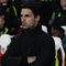 Reaksi manajer Arsenal asal Spanyol Mikel Arteta selama pertandingan sepak bola leg pertama perempat final Liga Champions UEFA antara Arsenal dan Bayern Munich di Stadion Arsenal, di London utara, pada 9 April 2024. (AFP/Ian Kington)