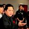 Tayangan video saat Ketua Umum PSSI Erick Thohir memberikan arahan kepada pemain Timnas Indonesia U-23 usai laga melawan Qatar di Jassim Bin Hamad Stadium pada Senin (15/4/2024). (Aloysius Lewokeda)