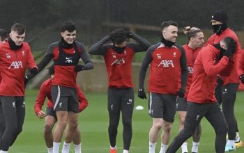 Dua pemain Liverpool, Stefan Bajcetic dan Diogo Jota telah mengikuti latihan tim pada Selasa waktu setempat (9/4/2024),