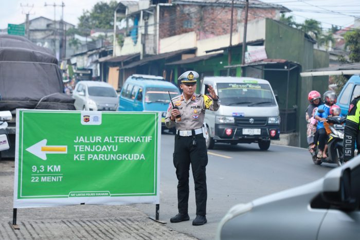 jalur sukabumi bogor polres sukabumi