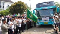 431 calon Haji Sukabumi Kloter 40 Diberangkatkan, Rabu (29/05/2024).