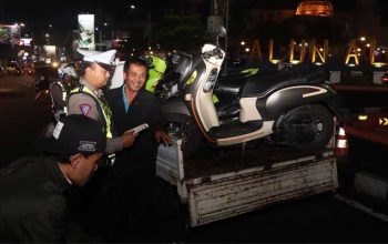 Personel gabungan Polres Sukabumi Kota