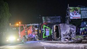 Kemenhub Sebut Bus Kecelakaan di Ciater Subang Bodong