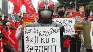 Aksi Ribuan Buruh Dijaga 3.412 Personel TNI-Polri