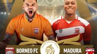 Semifinal Championship Series Liga 1 pada leg 2 mempertemukan Borneo FC vs Madura United, Minggu, 19 Mei 2024. (Foto: Instagram @vidiodotcom)