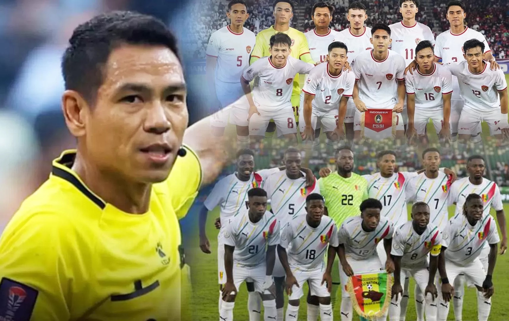 Babak playoff Indonesia U23 vs Guinea U23, sebut Sivakorn Pu Udom jadi wasit VAR. Cek dalam daftar FIFA. (Rifki Setiadi/pojoksatu.id)