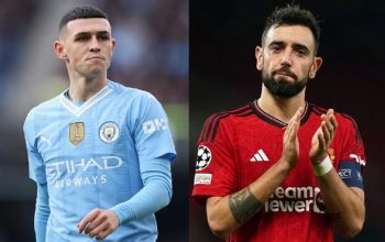 Prediksi skor Man City vs Man United untuk pertandingan final Piala FA 2023/24, Sabtu 25 Mei 2024.