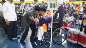 Penampakan Calhaj Kabupaten Sukabumi Kloter 03 Mulai Diberangkatkan