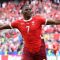 Selebrasi Breel Embolo setelah mencetak gol untuk Timnas Swiss dalam pertandingan Grup A melawan Hungaria di Stadion RheinEnergie, Koln pada Sabtu (15/6/2024). (Dok-UEFA)