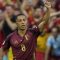 Selebrasi gol pemain Belgia, Youri Tielemans (c) AP Photo/Martin Meissner