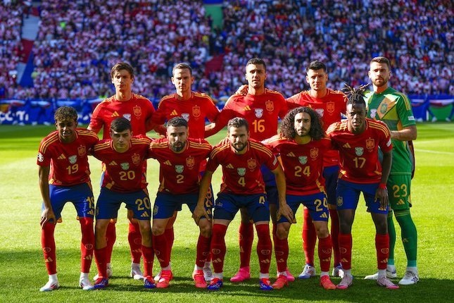 Starting XI Spanyol di laga Spanyol vs Kroasia pada matchday 1 Grup B (c) AP Photo/Manu Fernandez
