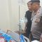 Aparat Polsek Bogor Tengah mengunjungi korban ledakan gas elpiji di RS Ummi Kota Bogor. (Polresta Bogor Kota)